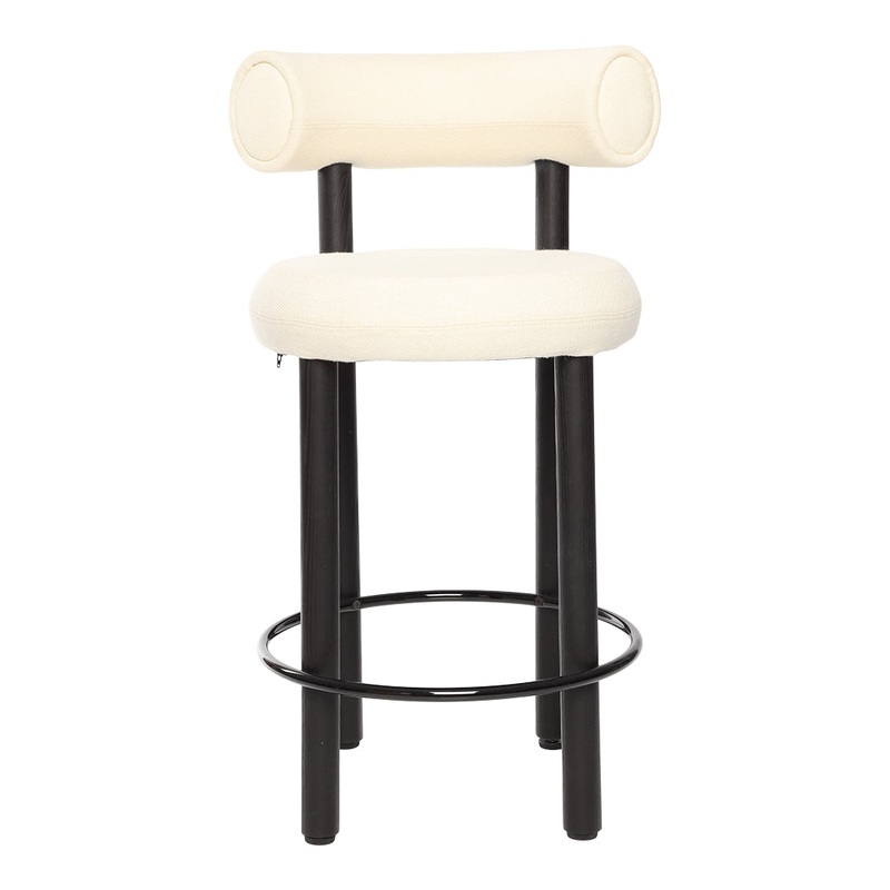 Fat Counter Stool – Wood Legs