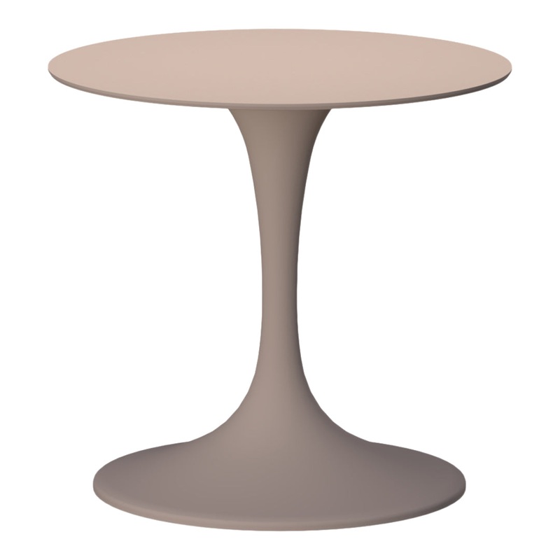 Korol Pedestal Outdoor Dining Table Matte White