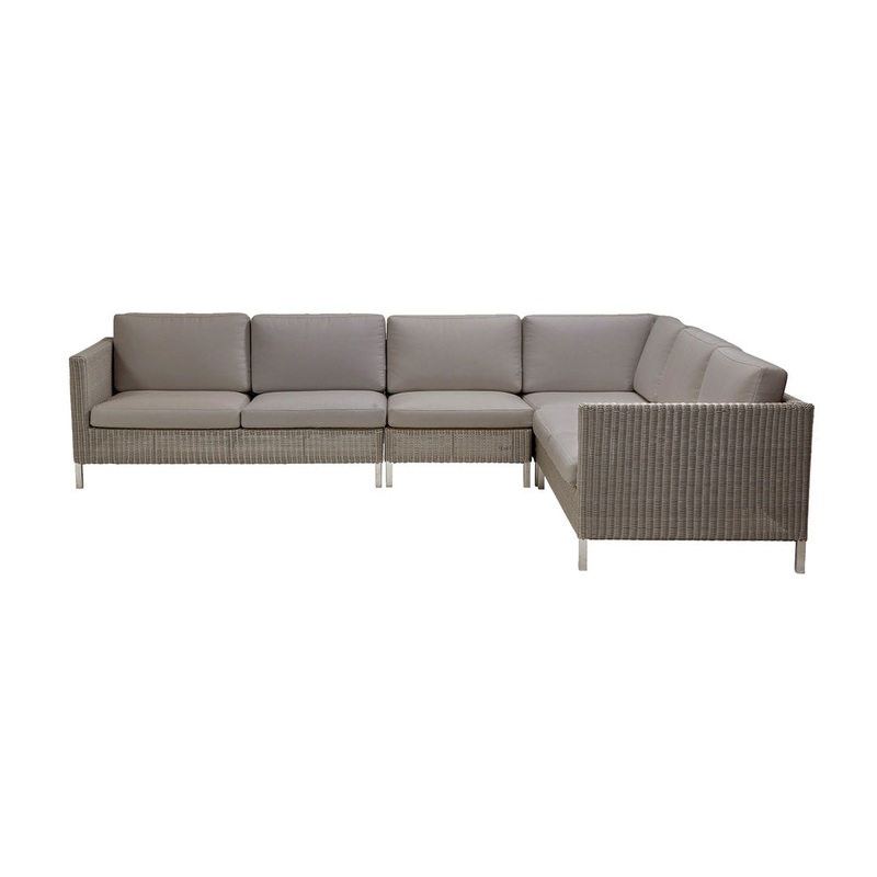 Connect Pre-configured Sofa – Setup 2 Cane-line Natte – Taupe / Taupe Weave