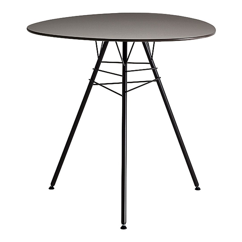 Leaf Table Dark Grey HPL