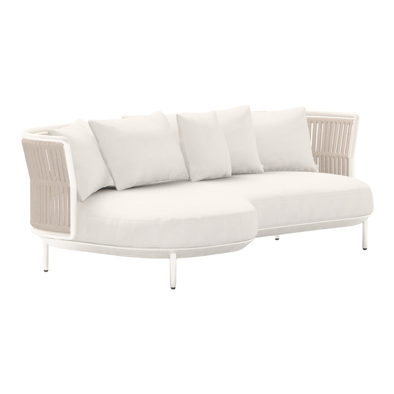 Amba Woven Outdoor Chaise Sofa