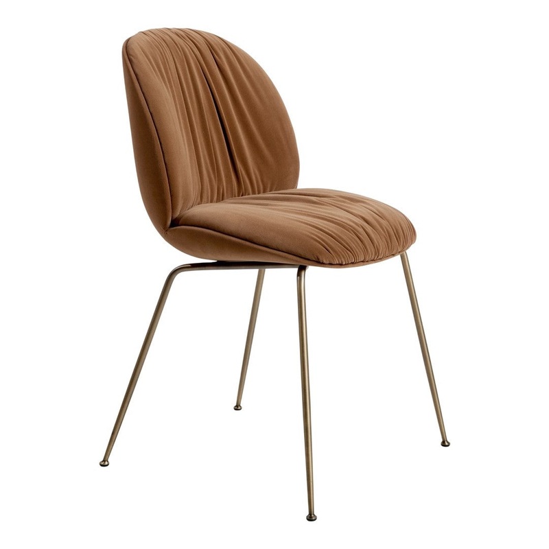 Beetle Soft Dining Chair – Conic Base – Fully Upholstered