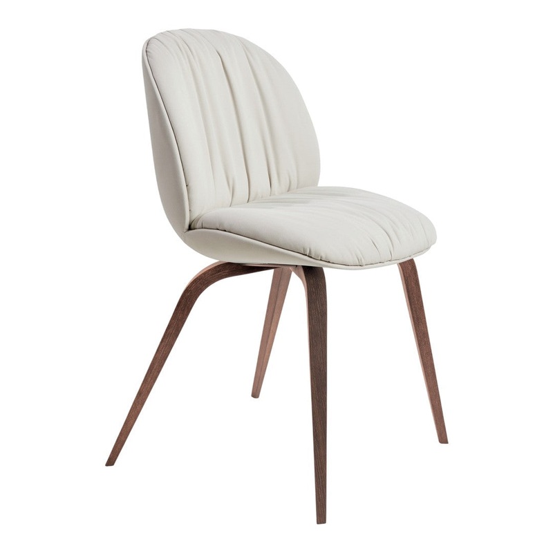 Beetle Soft Dining Chair – Wood Base – Fully Upholstered
