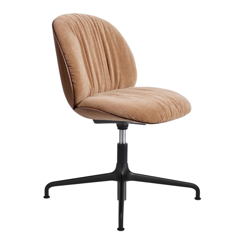Beetle Soft Meeting Chair – 4-Star Base – Height Adjustable – Front Upholstered – Veneer Shell
