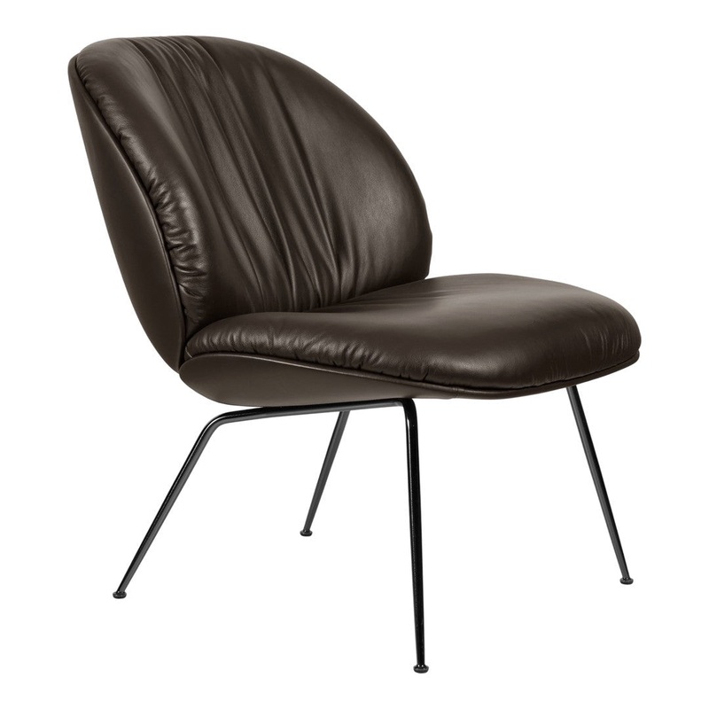 Beetle Soft Lounge Chair – Conic Base – Fully Upholstered