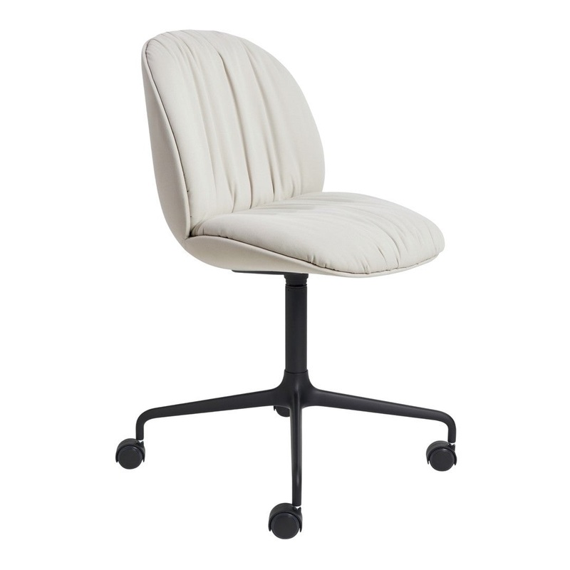 Beetle Soft Meeting Chair – 4-Star Base w/ Casters – Fully Upholstered