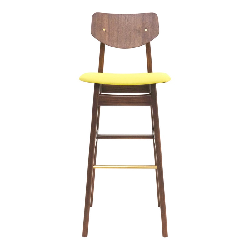 Risom C375 Bar Stool – Seat Upholstered