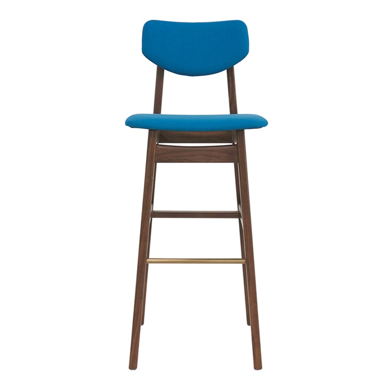 Risom C376 Bar Stool – Fully Upholstered