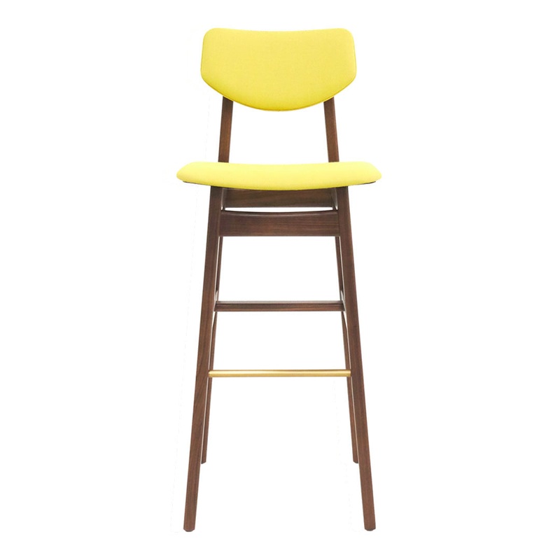 Risom C376 Bar Stool – Fully Upholstered